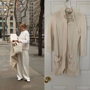 Cream cotton sweater